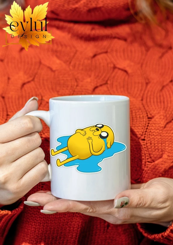 Adventure Time Temalı Eğlenceli Özel Tasarım Baskılı Kupa Bardak Hediye Çay-Kahve Bardağı