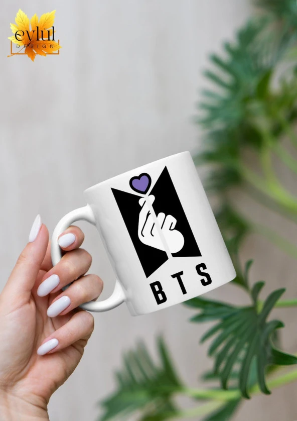 BTS Özel Tasarım K-POP Baskılı Özel Tasarım Baskılı Kupa Bardak Kahve Bardağı Hediye - 1