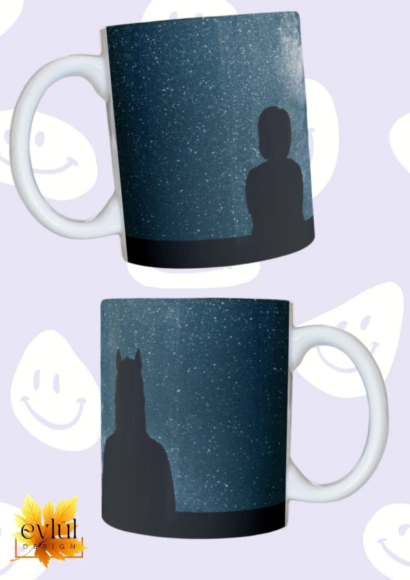 Bojack Horseman Tam Tur Baskılı Özel Tasarım Renkli Baskılı Kupa Bardak