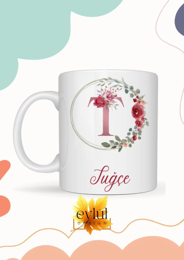Tuğçe Yazılı Kupa Bardak Baskılı İsim Kupa Bardak Kahve Bardağı Doğum Günü Hediye Kupa ürün görseli