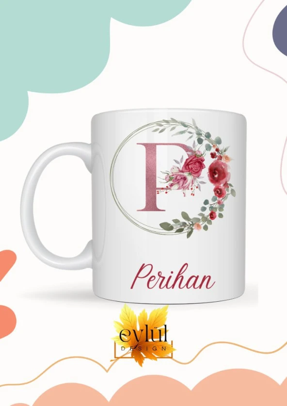 Perihan Yazılı Kupa Bardak Baskılı İsim Kupa Bardak Kahve Bardağı Doğum Günü Hediye Kupa
