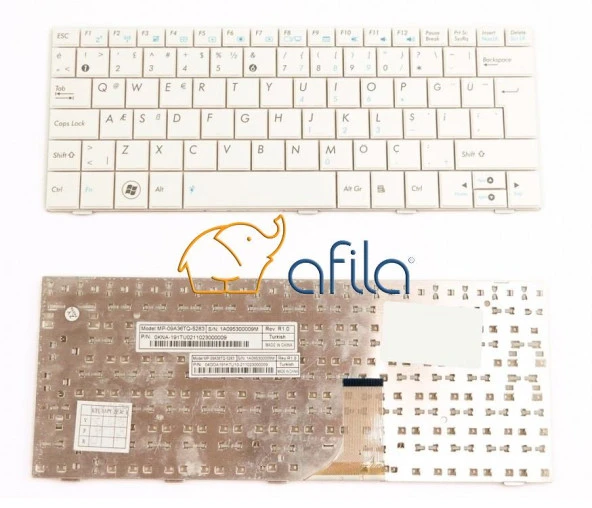 Asus V103662DK1, V109762AK1 ,MP-09A33US-5282 Klavye (Beyaz TR)