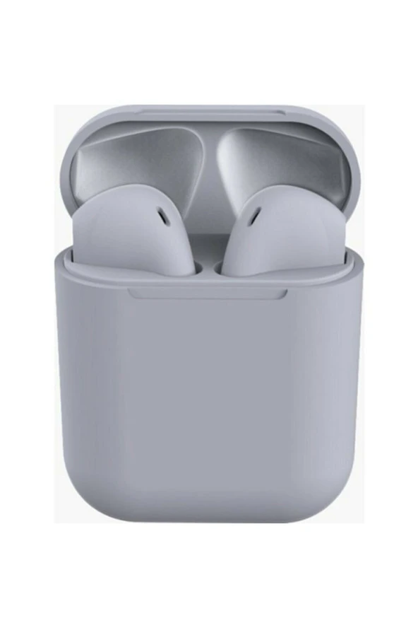 AbaTech A01 SAMSUNG - A02 - SAMSUNG A03 UYUMLU İNPODS GRİ KABLOSUZ BLUETOOTH KULAKLIK - Resim 2