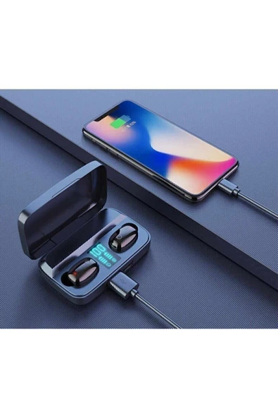 Tekno Faresi Earbuds Tws A10s Samsung Galaxy A71 Uyumlu Powerbanklı Ledli Kulaklık - 6
