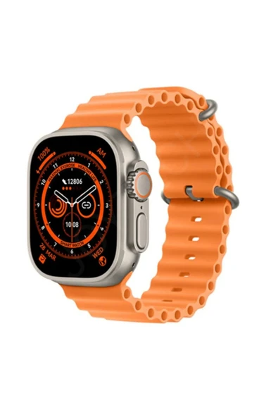 AbaTech SAMSUNG A32 UYUMLU WATCH 8 800T ULTRA 49MM AKILLI SAAT ÇİFT KORDONLU