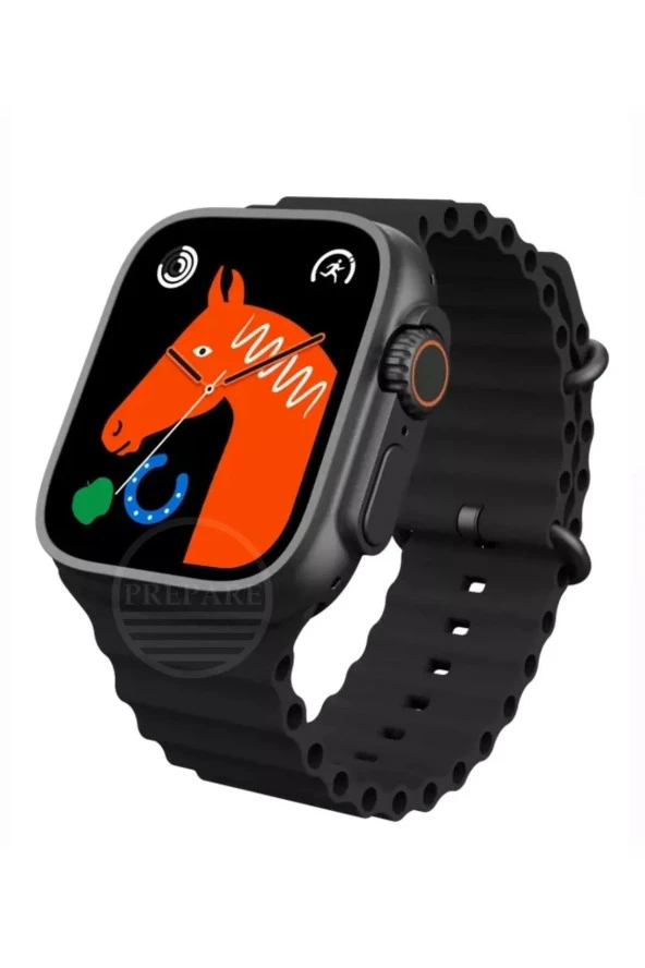 AbaTech INFINIX HOT 20 - INFINIX SMART 5 UYUMLU WATCH 8 800T ULTRA 49MM AKILLI SAAT ÇİFT KORDONLU