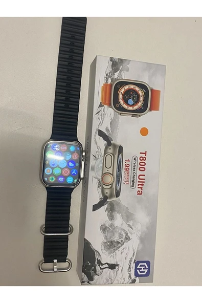 AbaTech HUAWEİ NOVA Y70 - NOVA 8İ UYUMLU WATCH 8 800T ULTRA 49MM AKILLI SAAT ÇİFT KORDONLU