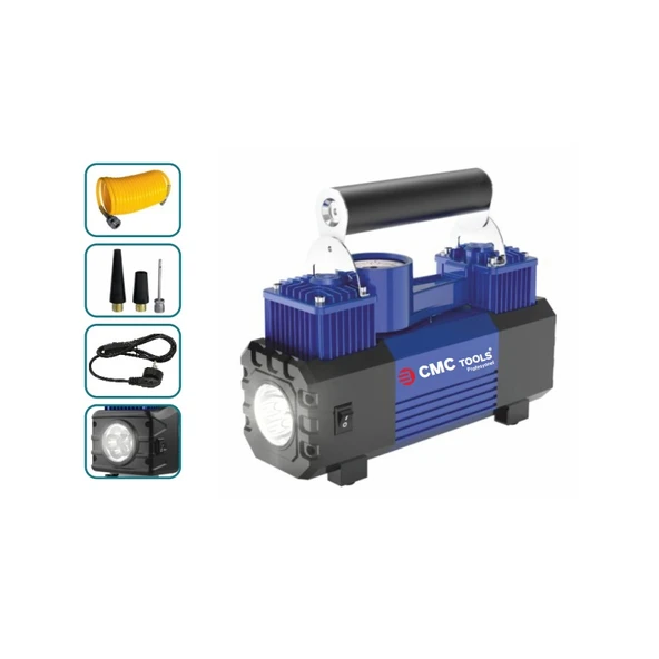 CMC Hava Kompresörü Çift Piston Fiş Girişli 150psi ürün görseli