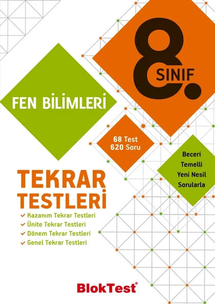 BLOKTEST 8.Sınıf Fen Bilimleri Tekrar Testleri