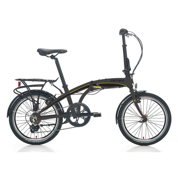 Carraro Flexi 106 20 jant Katlanabilir Bisiklet  Metalik Antrasit Siyah Sarı