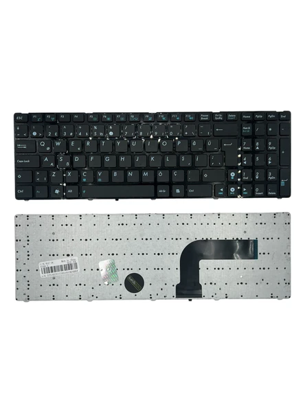 Asus ile Uyumlu N53SV-SX065V, N53SV-SX077V, N53SV-SX120V, N53SV-SX182V Notebook Klavye Siyah TR ürün görseli 1