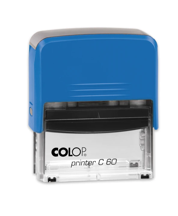 COLOP PRINTER C60 MAVİ KASA SİYAH KEÇE - 37X76MM