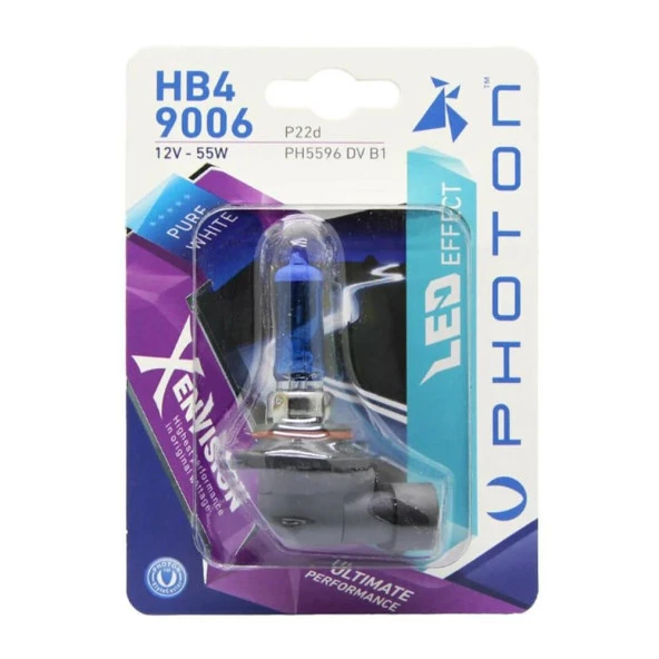 Photon HB4 9006 12V 55W XEN VISION (TEKLİ BLİSTER) PH5596 DV B1 ürün görseli 1