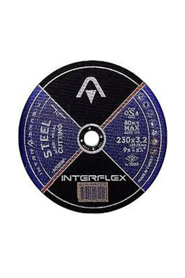 Interflex 230x3.0x22.23mm 9''x1/8''x7/8'' Kesme Taşı 1 Adet