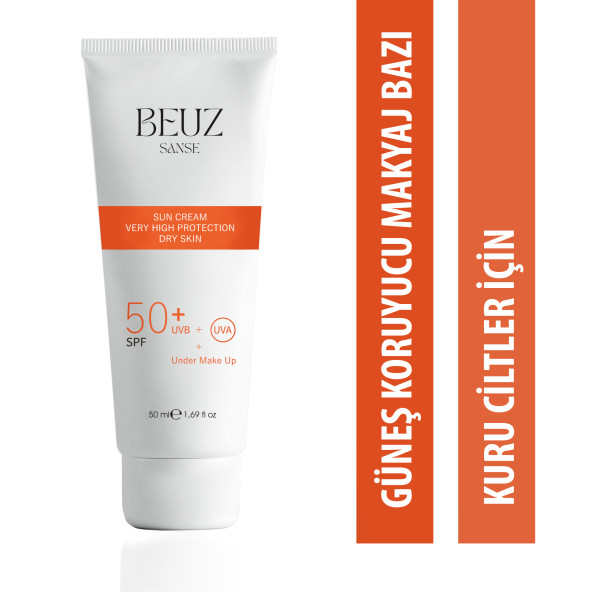 Beuz Sanse Spf50+ Kuru Ciltler İçin Çok Yüksek Korumalı Güneş Kremi & Makyaj Bazı - 50 ml