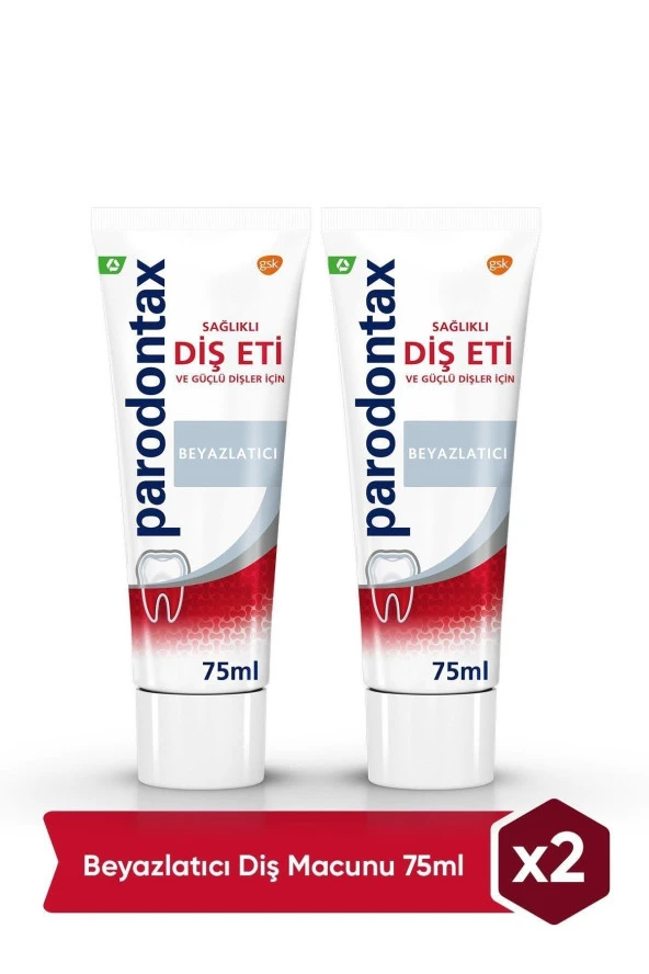 Parodontax   Beyazlatıcı Diş Macunu 75ml x 2 Adet