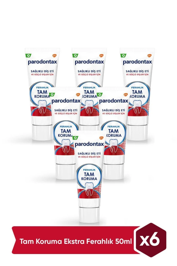 Parodontax   Tam Koruma Ferahlık Diş Macunu 6x50ml