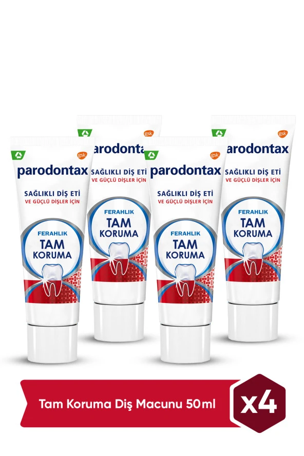 Parodontax   Tam Koruma Ferahlık Diş Macunu 50 ml x 4 Adet