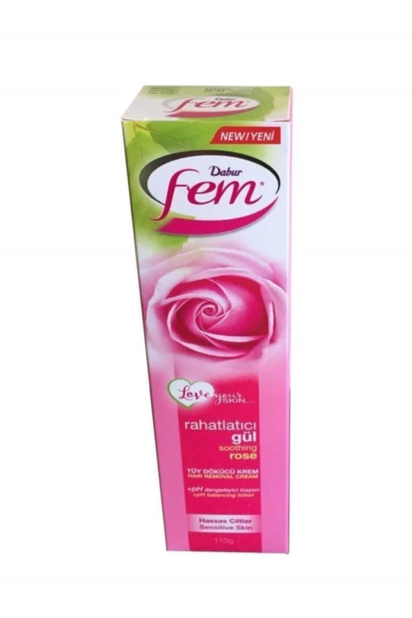 Fem   Hassas Cilt Tüy Dökücü Krem Gül Rahatlatıcı 110 gr