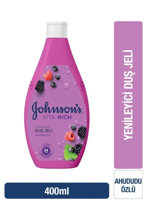 Johnson's   Johnsons Vita-rich Ahududu Özlü Yenileyici Duş Jeli 400ml