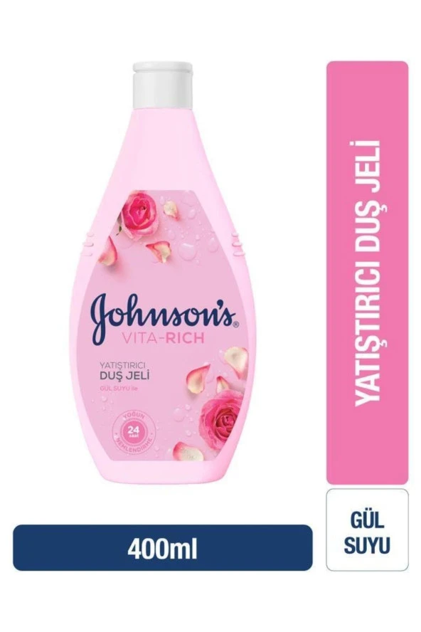 Johnson's   Vita-rich Gül Suyu Yatıştırıcı Duş Jeli 400ml