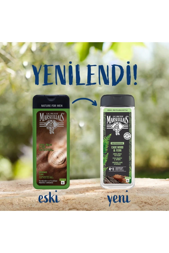 Le Petit Marseillais Men Ardıç Ağacı Ve Füjer Duş Jeli 400 ml - 3