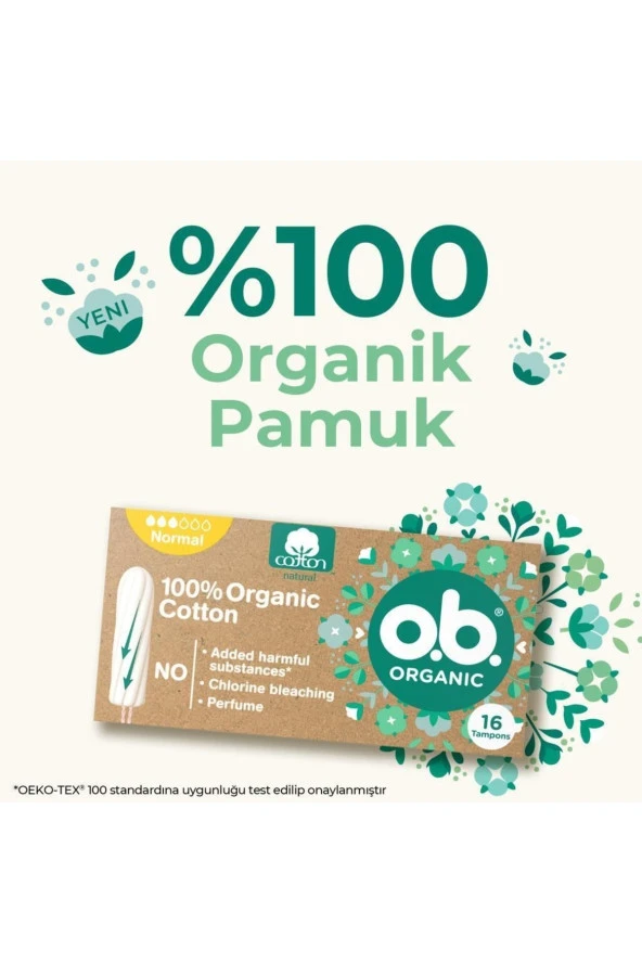 o.b. O.b Organic Normal Tampon 16'lı Paket - 4