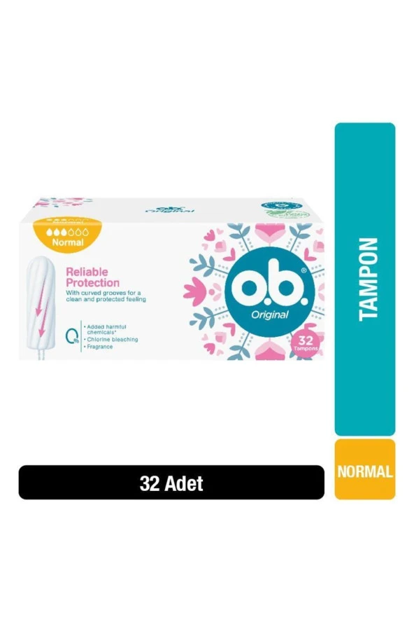 O.b. Original Normal Tampon 32'Li Paket