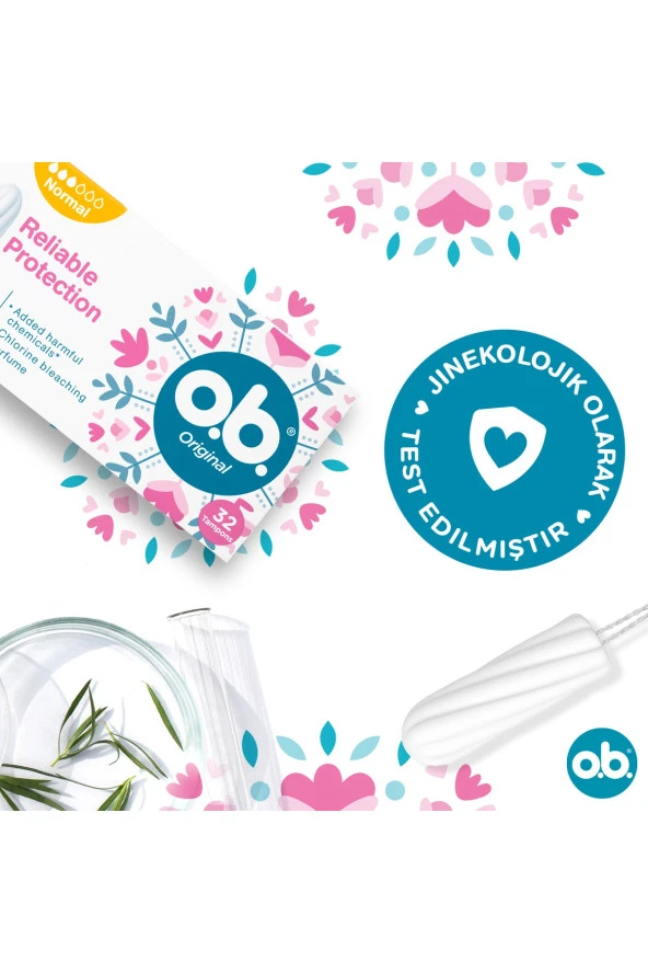 O.b. Original Normal Tampon 32'Li Paket - 6