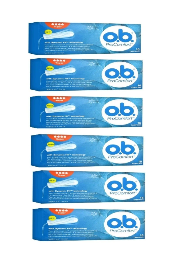 o.b.   O.B Pro Comfort Super Tampon 96 Adet