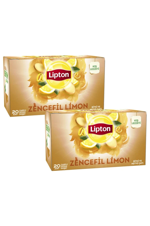 Lipton   Zencefil Limon Bardak Poşet Çay x 2