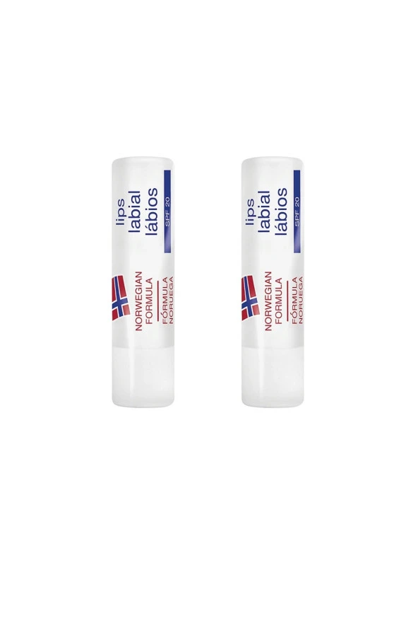 Neutrogena   Dudak Nemlendiricisi Spf 20 Güneş Koruma Faktörlü Lips 4,8 grx2 Adet