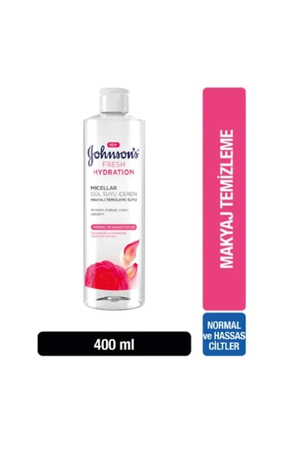 Johnson's   Baby Fresh Hydration Micellar Makyaj Temizleme Suyu 400 ml Gül Suyu