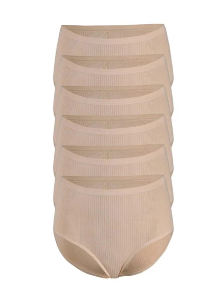 YILDIZ 3591 KADIN RİBANA KALPLİ BATO KÜLOT 6 ADET - Resim 2