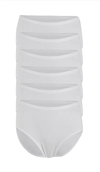 YILDIZ 3592 KADIN RİBANA KALPLİ BATO KÜLOT 12 ADET - Resim 2