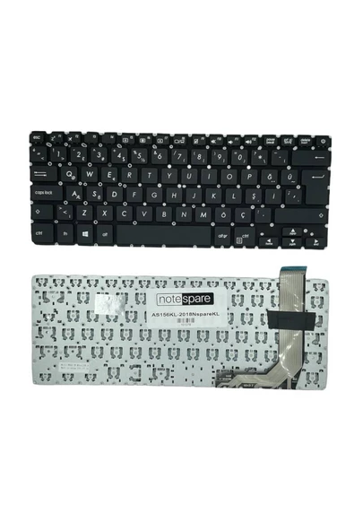 Asus ile Uyumlu X407MA-BV016T, X407UB-BV009T, X407UB-BV187 Notebook Klavye Siyah TR