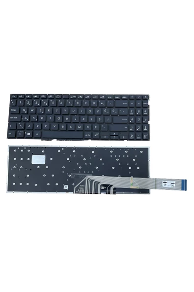 Asus ile Uyumlu VivoBook 15 X571GT, 15 X571LI Notebook Klavye Siyah TR ürün görseli 1