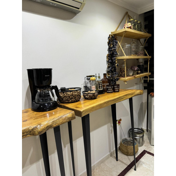 Dekoratif Metal Firkete Bar Masası/Dresuar Ayağı - 2