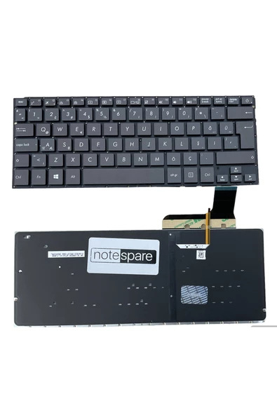 Asus ile Uyumlu ZenBook PK1316U137S, SG-64000-87A Klavye Işıklı Siyah Büyük Enter Versiyon TR - 1