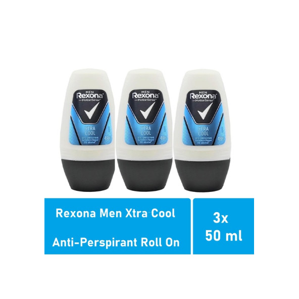 Rexona Men Xtra Cool Erkek Roll-On Deodorant 50 ML x 3 Adet