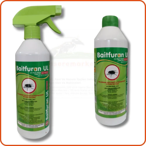 Baitfuran UL Kullanıma Hazır Karasinek Öldürücü Sprey| 450 ml - 2
