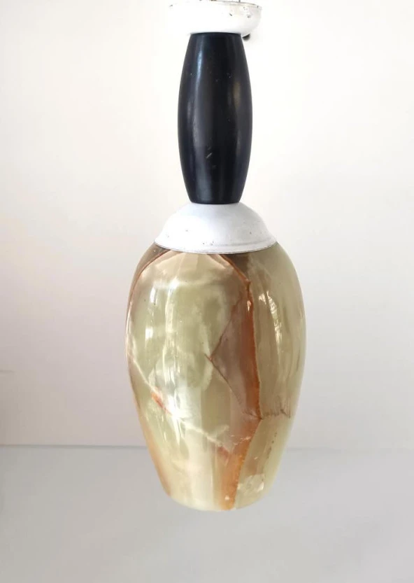 Lamba Oniks Taşı Avize Gece Lambası Sarkıt Işık Ev Aydınlatma Dekorasyon - 4