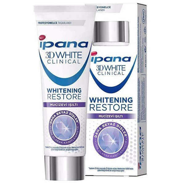 İpana 3D White Clinical Mucizevi Işıltı Diş Macunu 65 ml