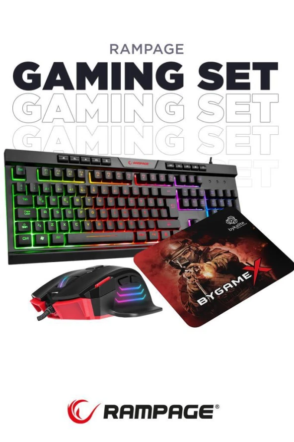Rampage BygameX K2 SÜPER 3LÜ OYUNCU SETİ