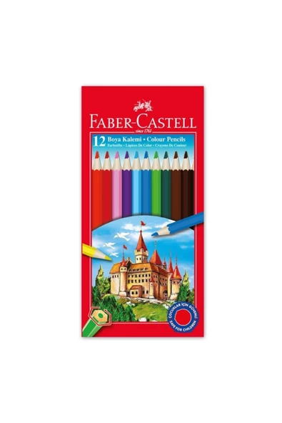 FABER CASTEL/12 Lİ KURU BOYA KARTON