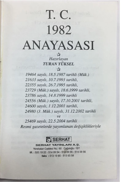 SERHAT ANAYASA - 3