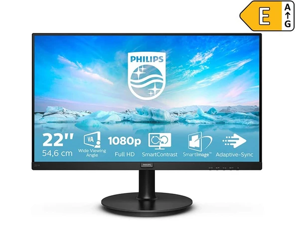 Philips 221V8/00 21.5'' 4ms 75Hz FHD Vga Hdmi VA