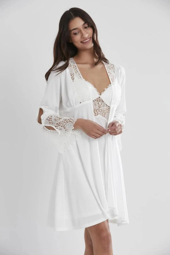 Pierre Cardin 5625 Ekru  Penye 6 Lı Bayan Çeyiz Seti - Resim 9