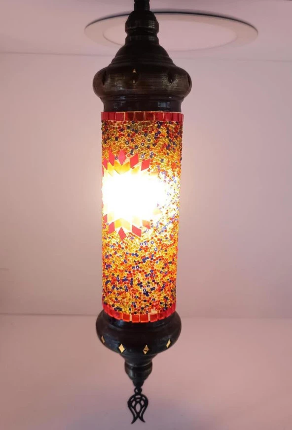 Lamba Mozaik Avize Gece Lambası Sarkıt Lamba Işık Ev Aydınlatma Dekorasyon