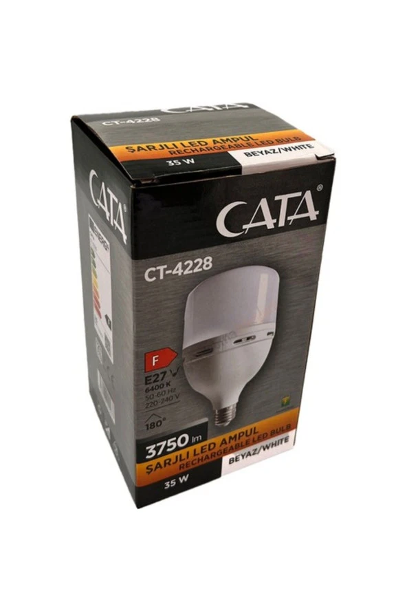 Cata Şarjlı Led Ampul 35w Beyaz CT-4228